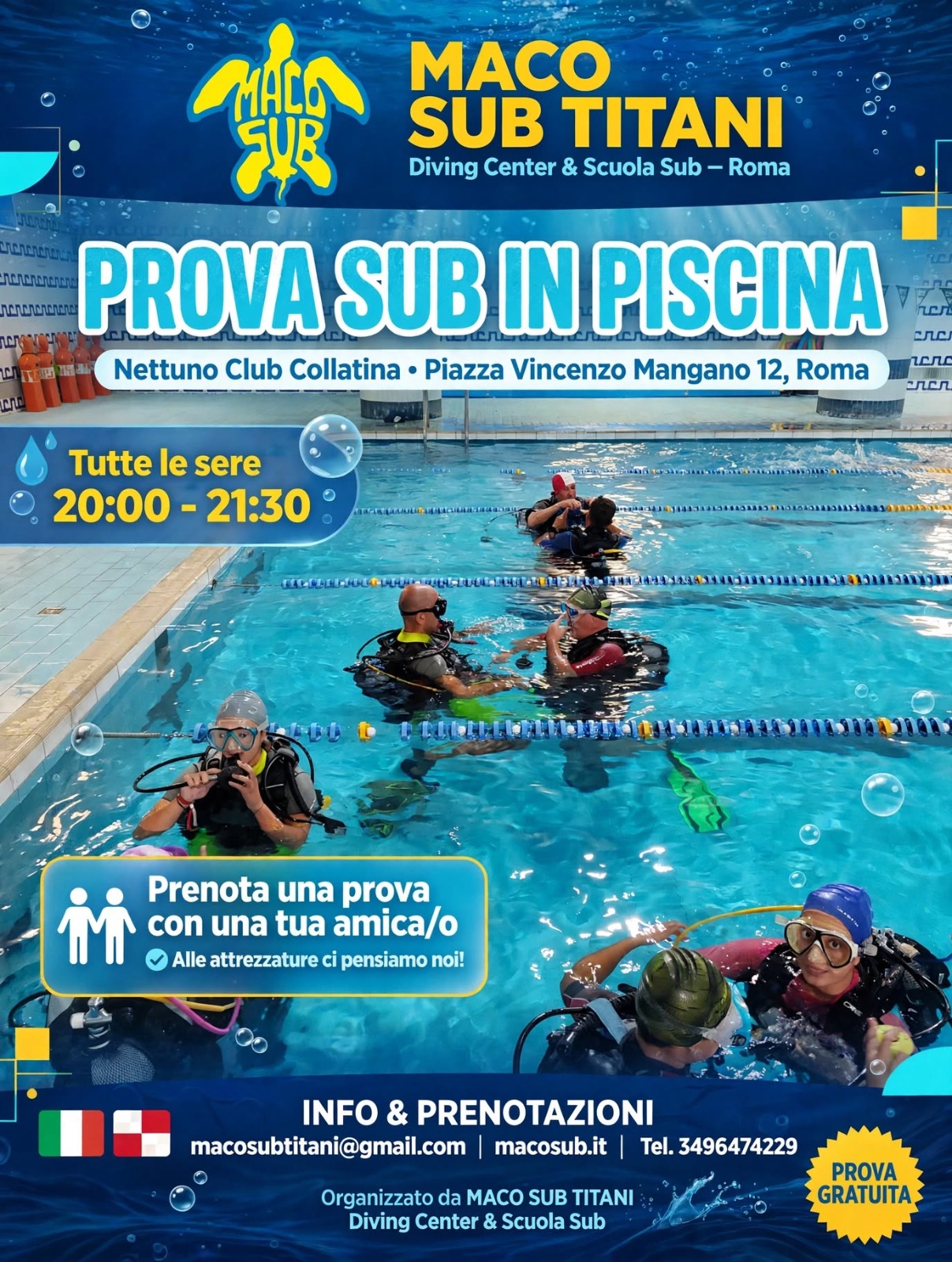Prova Sub in Piscina